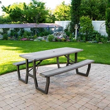 Costco Warehouse In Store only Lifetime Commercial 6ft Folding Picnic Table - $170