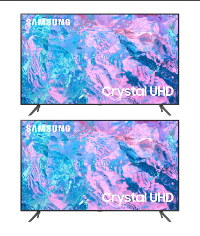 Costco Wholesale 65 Samsung CU7000 Crystal 4K UHD Smart Tizen TV w/ 3 Year Warranty 2023 Model 2 for $700 $350 EA Free S