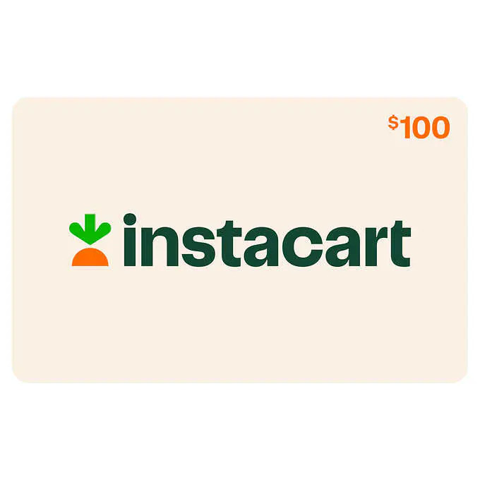 Costco members Instacart $100 E-Gift Card for $80