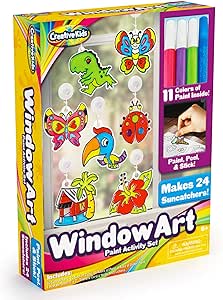 Creative Kids Window Paint Art Kit Make Your Own Suncatchers Set $13.39 shipped w/ Prime
