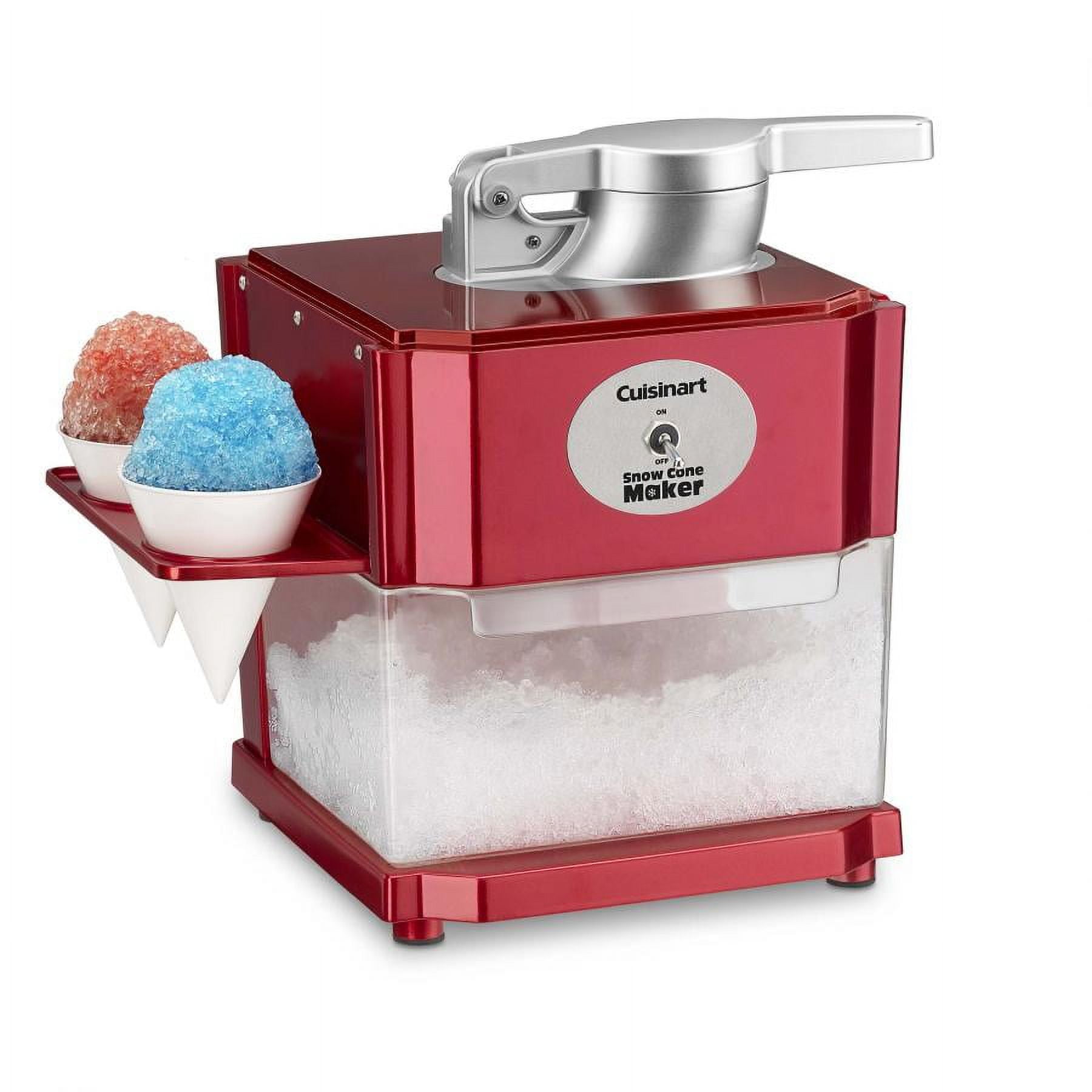 Cuisinart Snow Cone Maker w/ 4 Reusable Plastic Cones 12 Paper Cones $38.55 Free Shipping