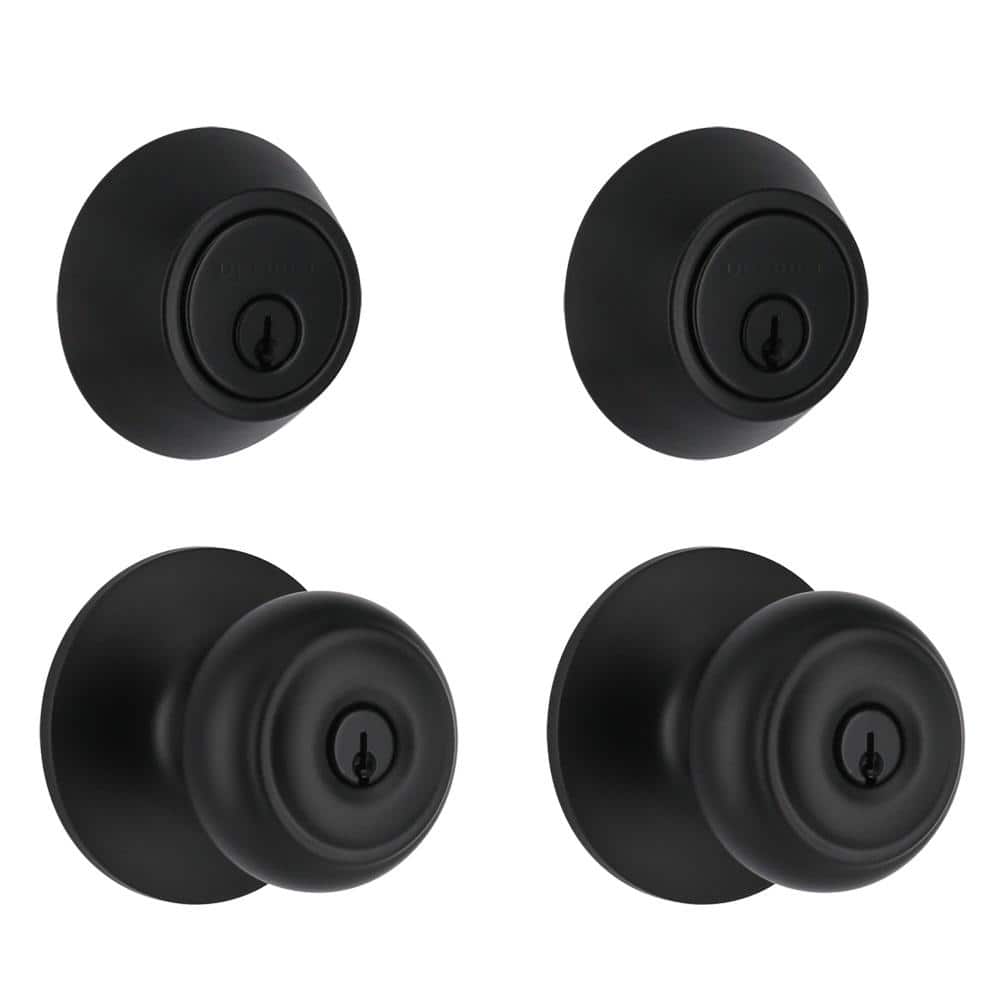 Defiant Hartford Matte Black Single Cylinder Keyed Entry Project Pack Combo Pack $20 Free Shipping