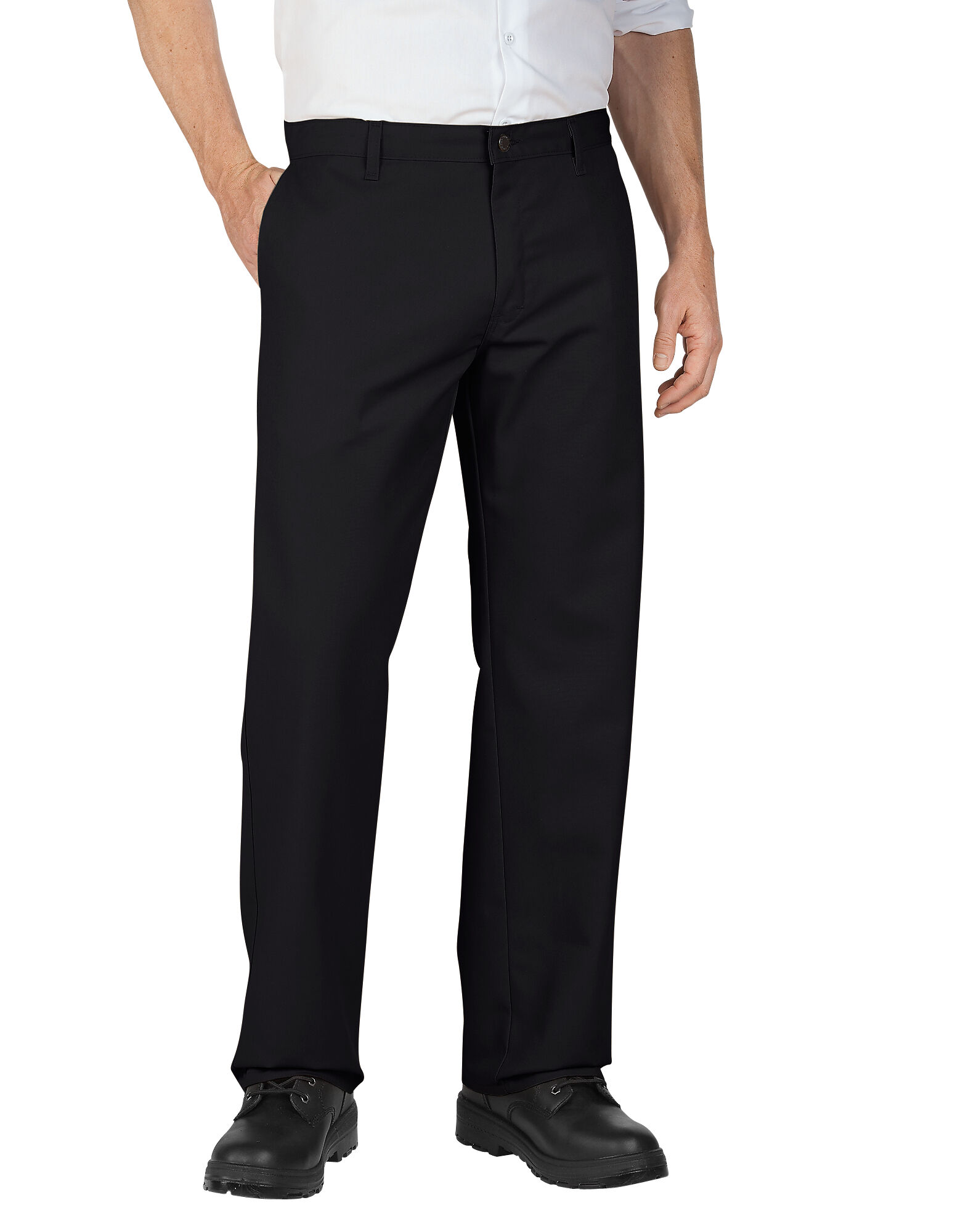 Dickies Mens Relaxed Fit Straight Leg Flat Front Flex Pants $11