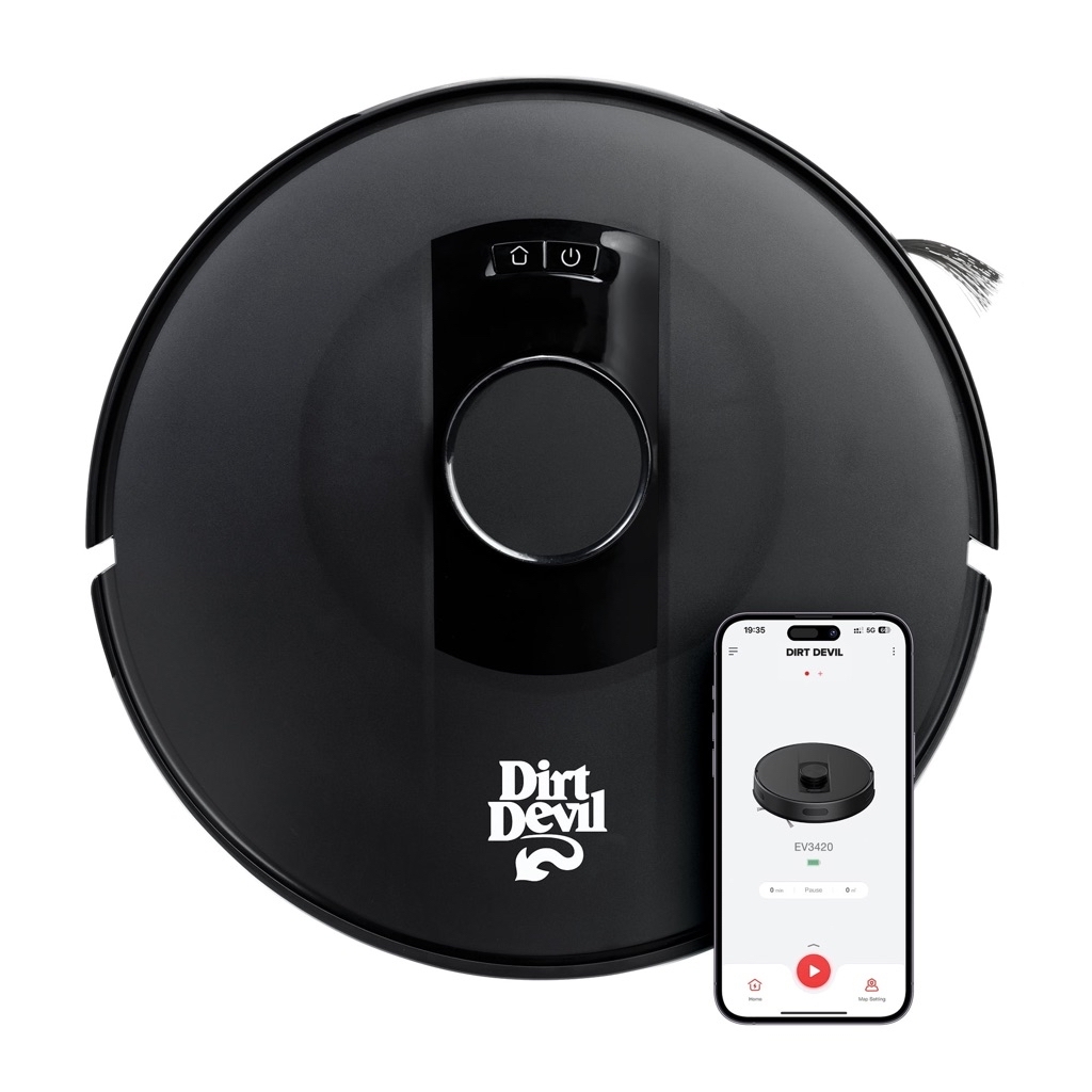 Dirt Devil EV3420 Lidar Robot Vacuum, Custom Cleaning, Good for Pet Hair, Wi-Fi, App-Enabled, New - $99