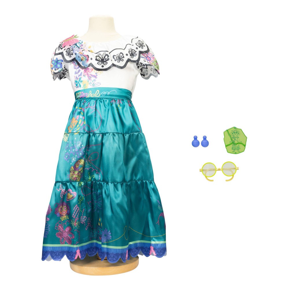 Disney Encanto Mirabel Madrigal Dress Up Set w/ Dress, Glasses, Pom-Pom Earrings Size 4-6x $6.49 Free Store Pickup at Ta