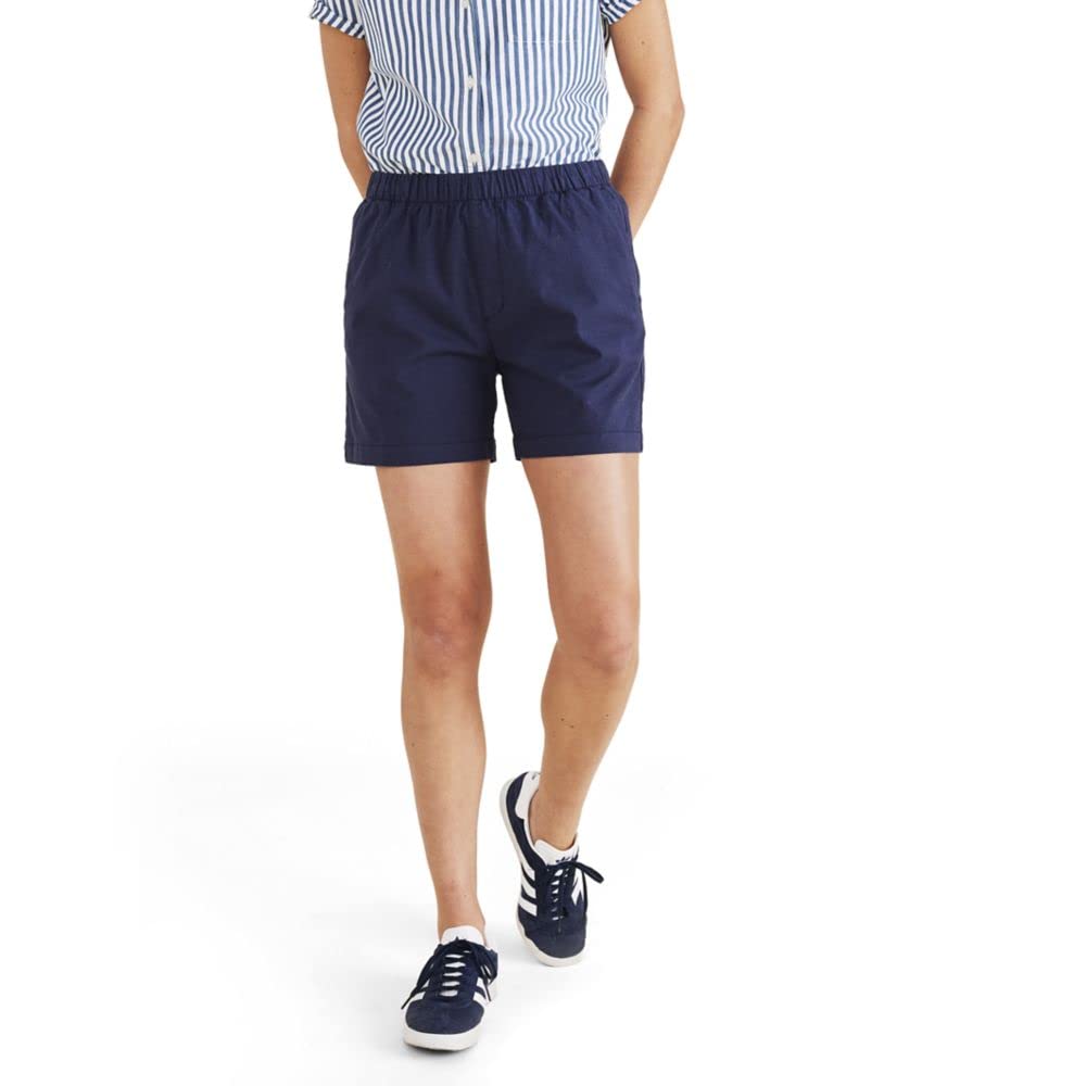 Dockers Womens Weekend Pull on Shorts Medium, Navy $7.40 Free Shipping w/ Prime or on $35