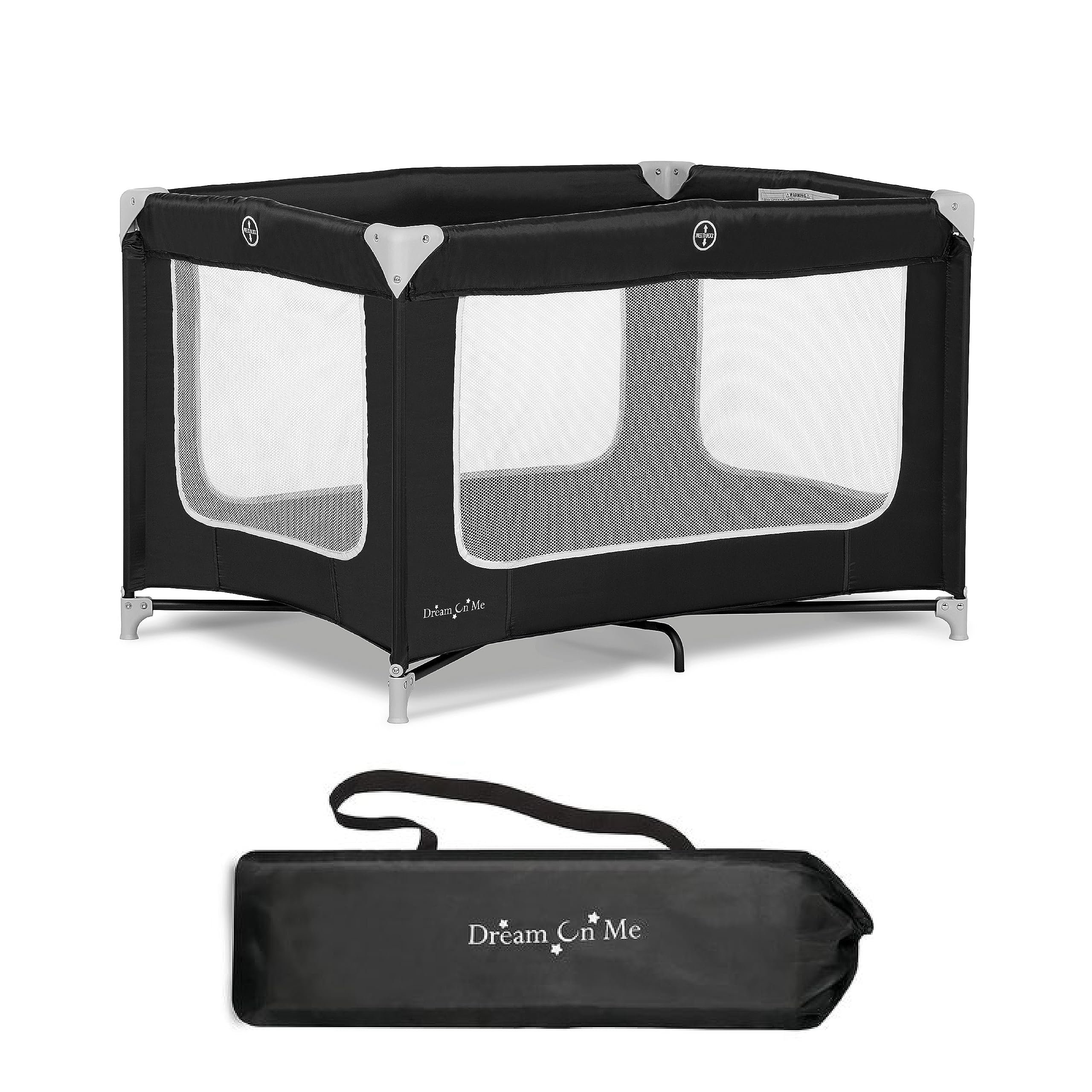Dream On Me Zodiak Portable Playard w/ Carry Bag Black $34.97 Free Shipping w/ Prime or on $35
