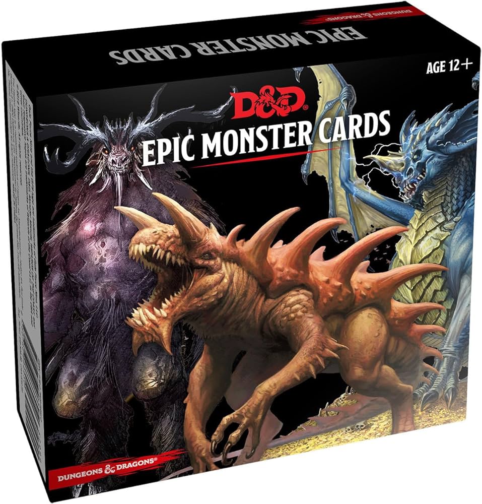 Dungeons Dragons Spellbook Cards Epic Monsters $16