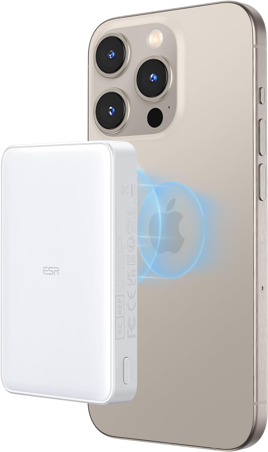 ESR 10,000mAh Portable Wireless Magsafe Power Bank for iPhone 15/14/13/12 from $17.65