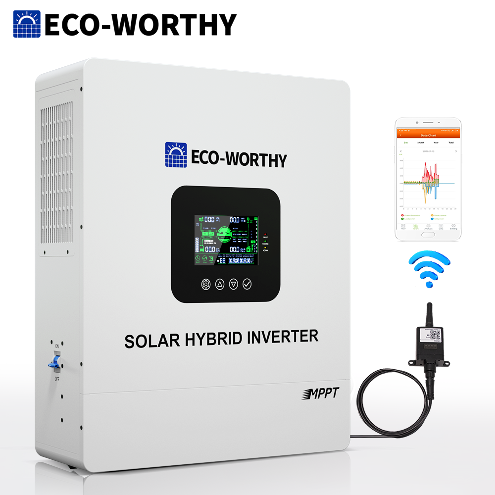 Eco-Worthy Solar Hybrid Inverters w/ Controllers 600W 12V Inverter $80 More Free Shipping