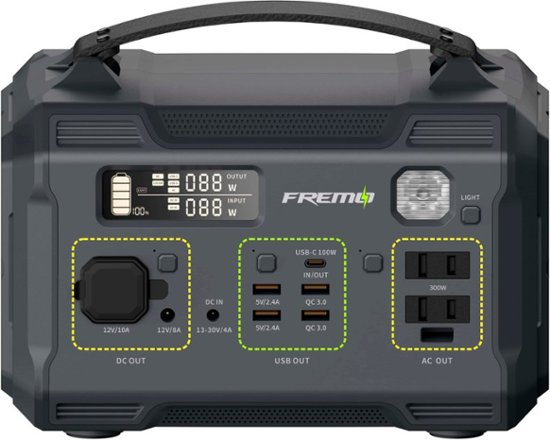 Fremo - Portable Power Station 276Wh - Grey $189.99 Free Shipping