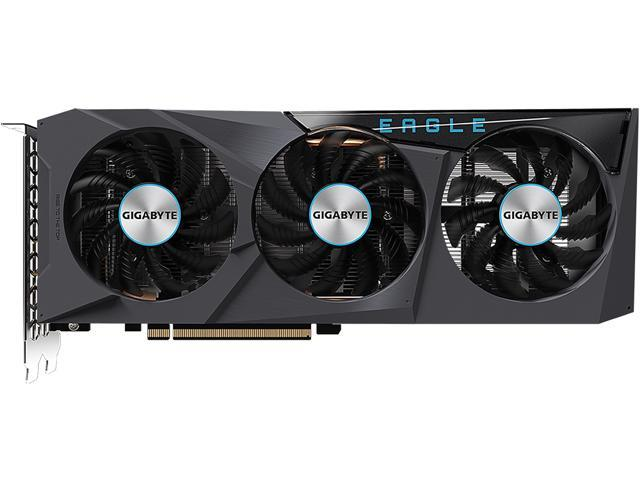 GIGABYTE Radeon RX 6600 EAGLE 8G Graphics Card, WINDFORCE 3X Cooling System, 8GB 128-bit GDDR6, GV-R66EAGLE-8GD Video Ca