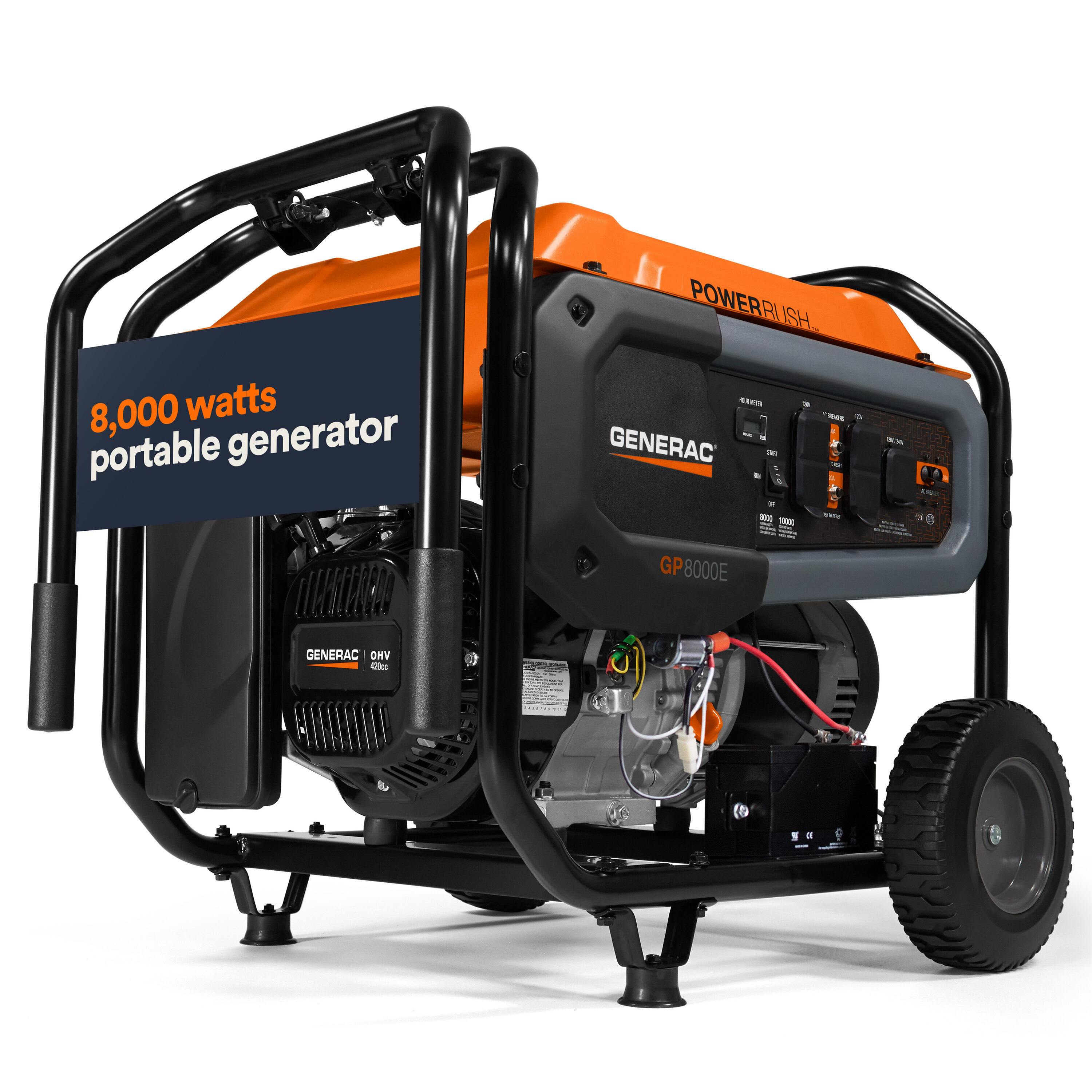 Generac GP 8000-Watt Single Fuel Gasoline Portable Generator YMMV Lowes $491.57