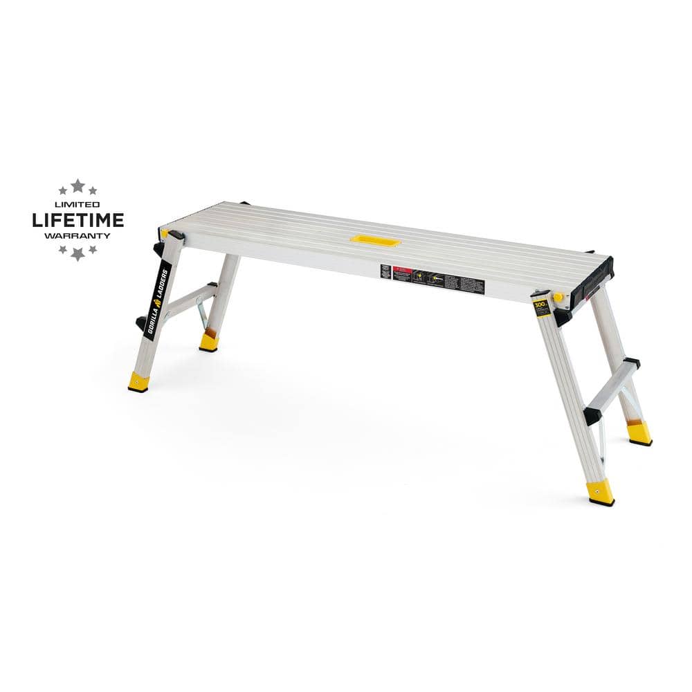 Gorilla Ladders Aluminum Slim Fold Work Platform 300-Lbs Capacity $59.88