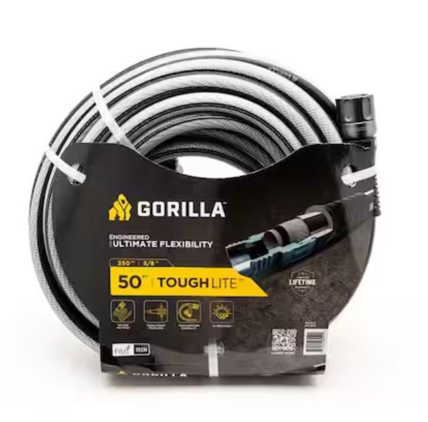 Gorilla ToughLite 5/8 in. x 50 ft. Heavy Duty Garden Hose $39.98