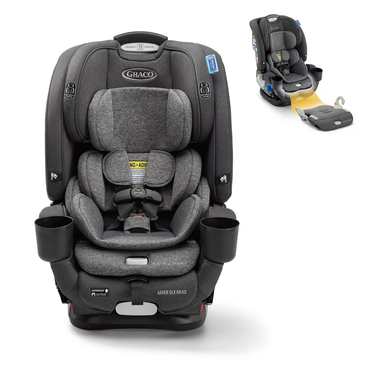Graco 4Ever DLX Grad 5-in-1 Slim Car Seat - Harrison $199