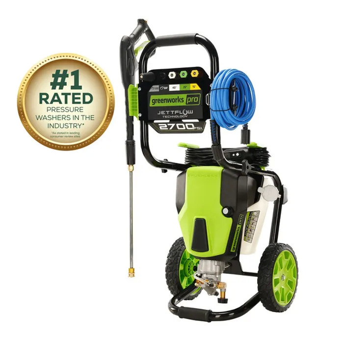 Greenworks 2700-PSI 2.3-GPM Cold Water Electric Pressure Washer each Delivery or Pickup Near Me - $79.29
