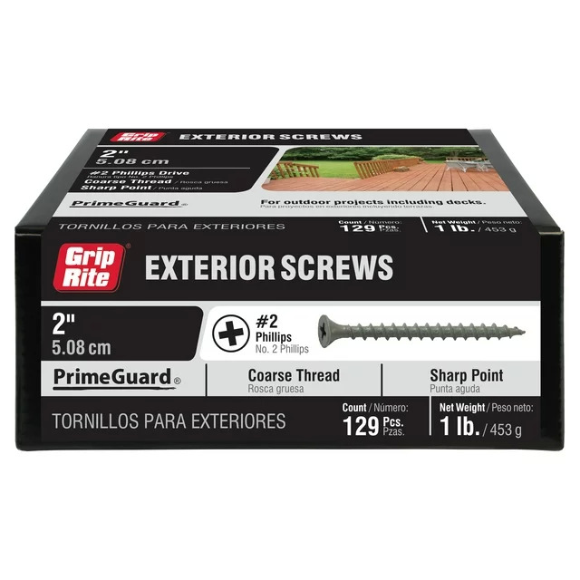 Grip-Rite Fasteners 196-Pcs 1.25 Roofing Nails Electrogalvanized, Smooth Shank $3.35 More