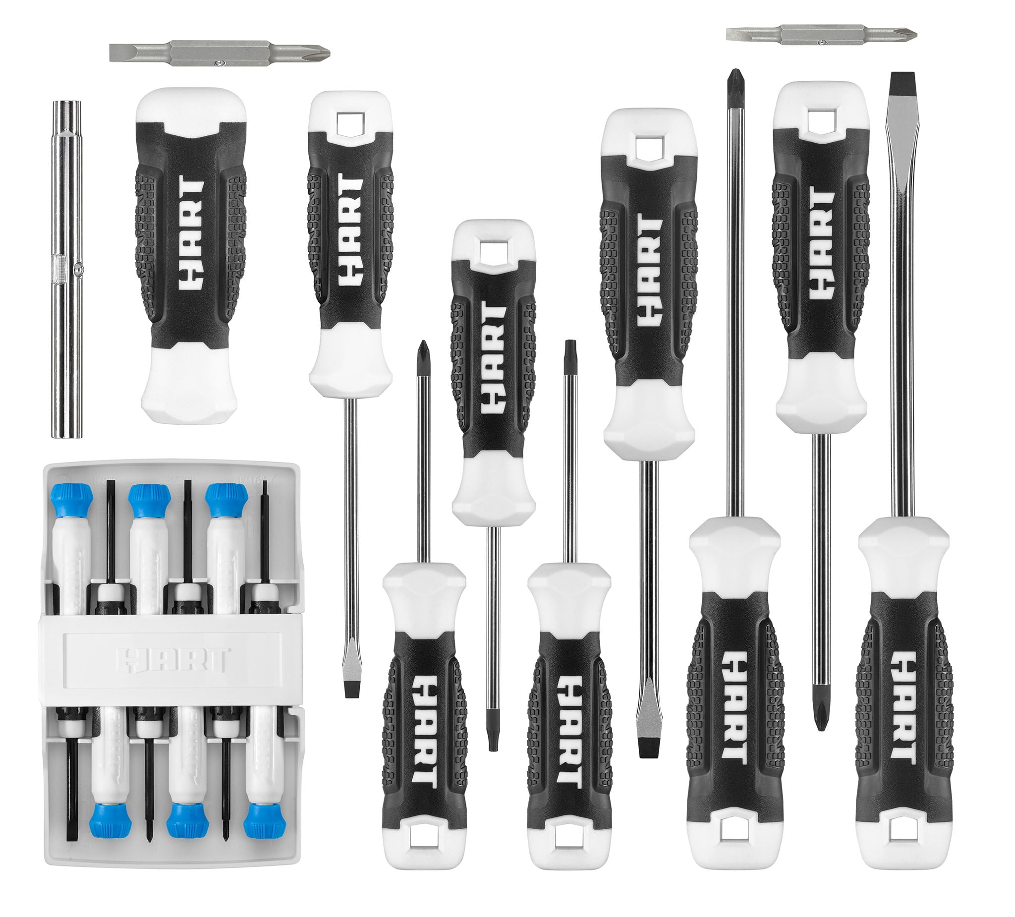 HART 20-Piece Magnetic Screwdriver Set with Various Bits and Zipper Pouch $13.30 Free S H w/ Walmart or $35