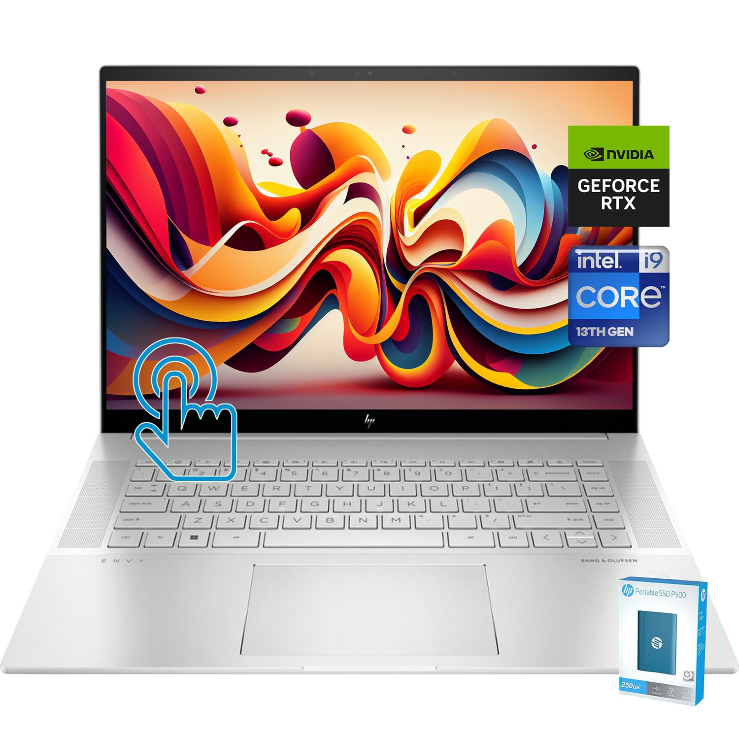 HP Envy 16 WQXGA 2560 x 1600 Touchscreen Laptop, Intel Core i9-13900H, GeForce RTX 4060 Graphics, 64GB DDR5 RAM 2TB PCIe