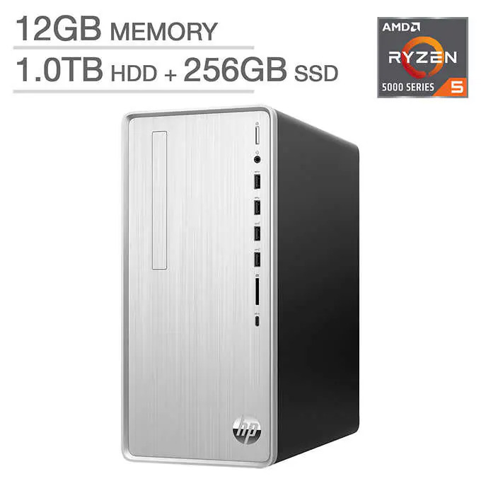 HP Pavilion Desktop - AMD Ryzen 5 5600G - Windows 11 $370. Reg $600. $15 shipping from Costco.