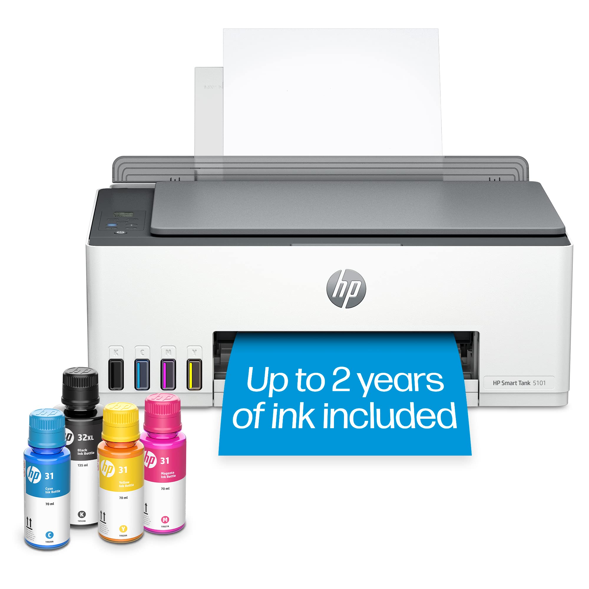 HP Smart Tank 5101 Wireless All-In-One Supertank Inkjet Printer w/ up to 2 Years of Ink Included $170 Free Shipping