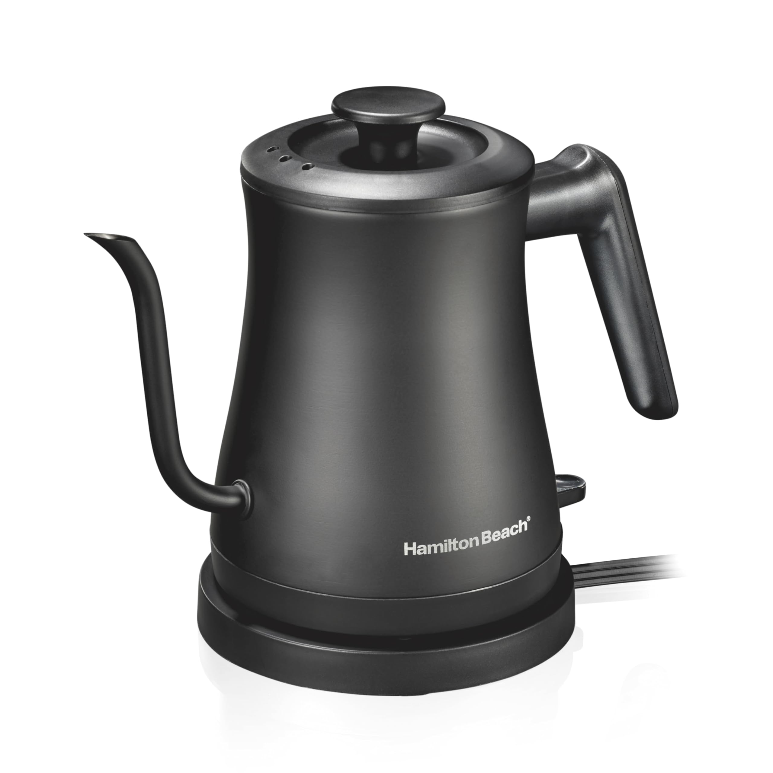 Hamilton Beach Compact 20 oz. / 0.6 Liter Gooseneck Electric Kettle , Pour Over Coffee, Tea, Ultra Fast Heating With 120