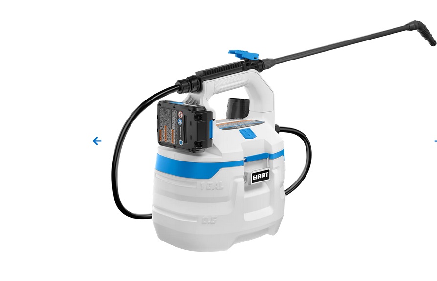 Hart 20V Chemical Sprayer 1 gallon w/Battery and Charger $29.99
