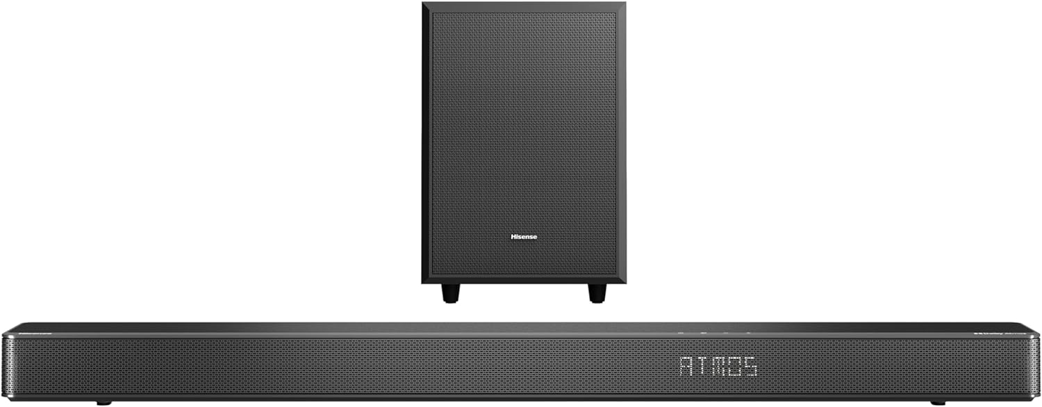 Hisense 440W 3.1.2Ch Dolby Atmos Soundbar w/ Wireless Subwoofer AX3125H $160 Free Shipping w/ Prime