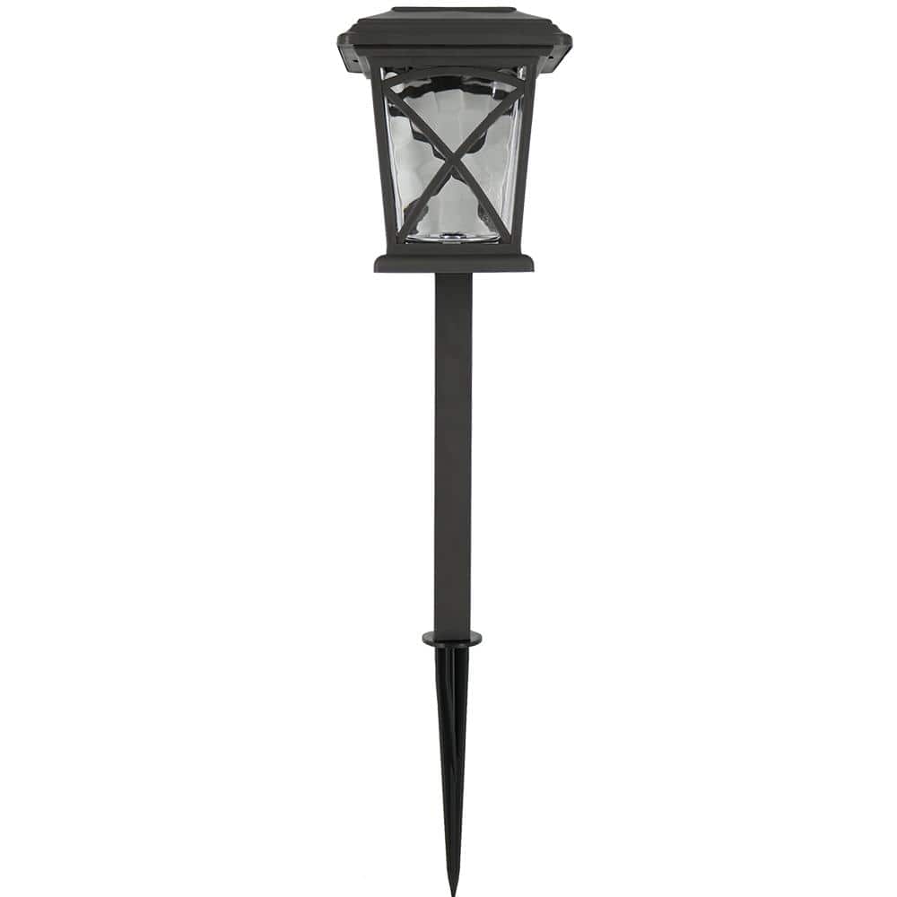 Home Depot 12x Hampton Bay 15 Lumens Matte Gunmetal Solar Outdoor Integrated LED Path Light $35.88