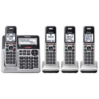 In-Store Only - Panasonic KX-TG994 DECT 6.0 Bluetooth 4-Handset Phone Bundle Costco $19.99