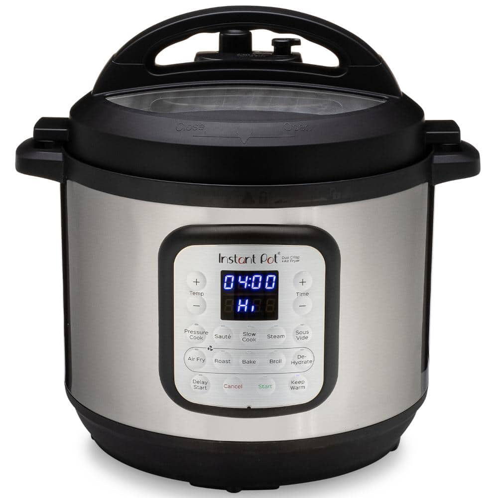 Instant Pot 8 Qt. Silver Duo Crisp Air Fryer with EPC Combo 140-0021-01 - $50 YMMV Home Depot