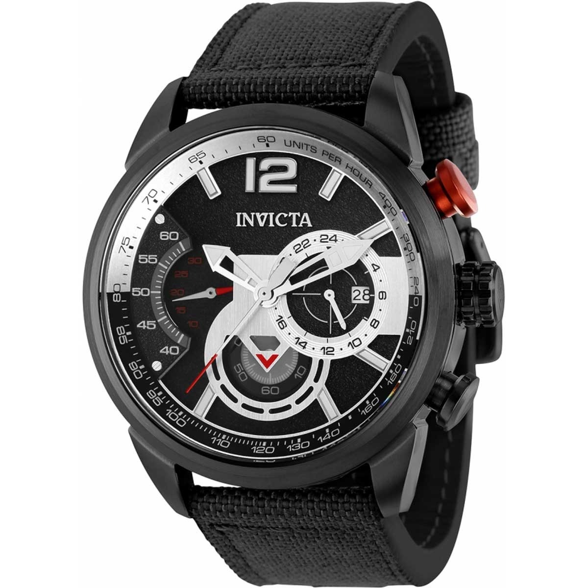 Invicta Mens Watch Black Aviator Quartz Chronograph 39657 for $56 and Free Shipping $21.55