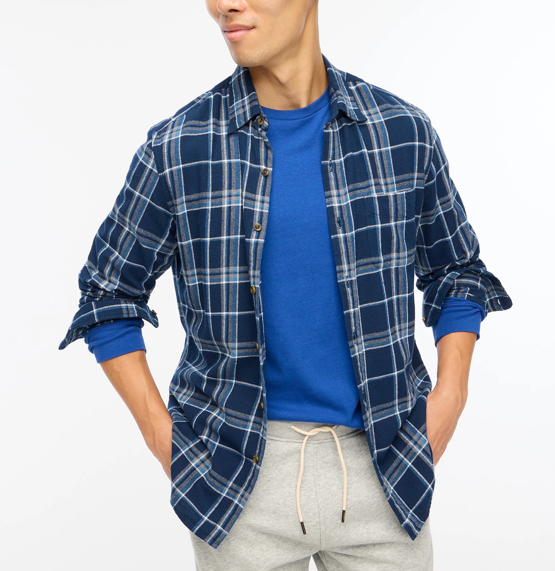 J.Crew Factory Slim Plaid Flannel Shirt Various Colors $6.9