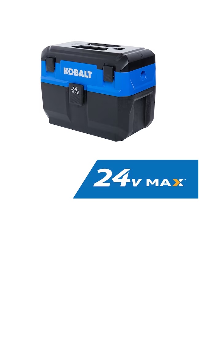 Kobalt 24-volt Max 3-Gallons Cordless Wet/Dry Shop Vacuum with Accessories Included Tool Only $79