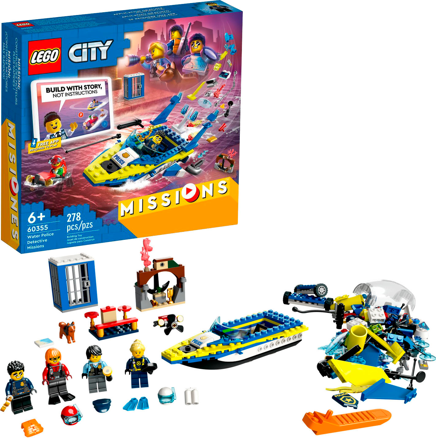 LEGO City Water Police Detective Missions 60355 $18.99 Free Shipping