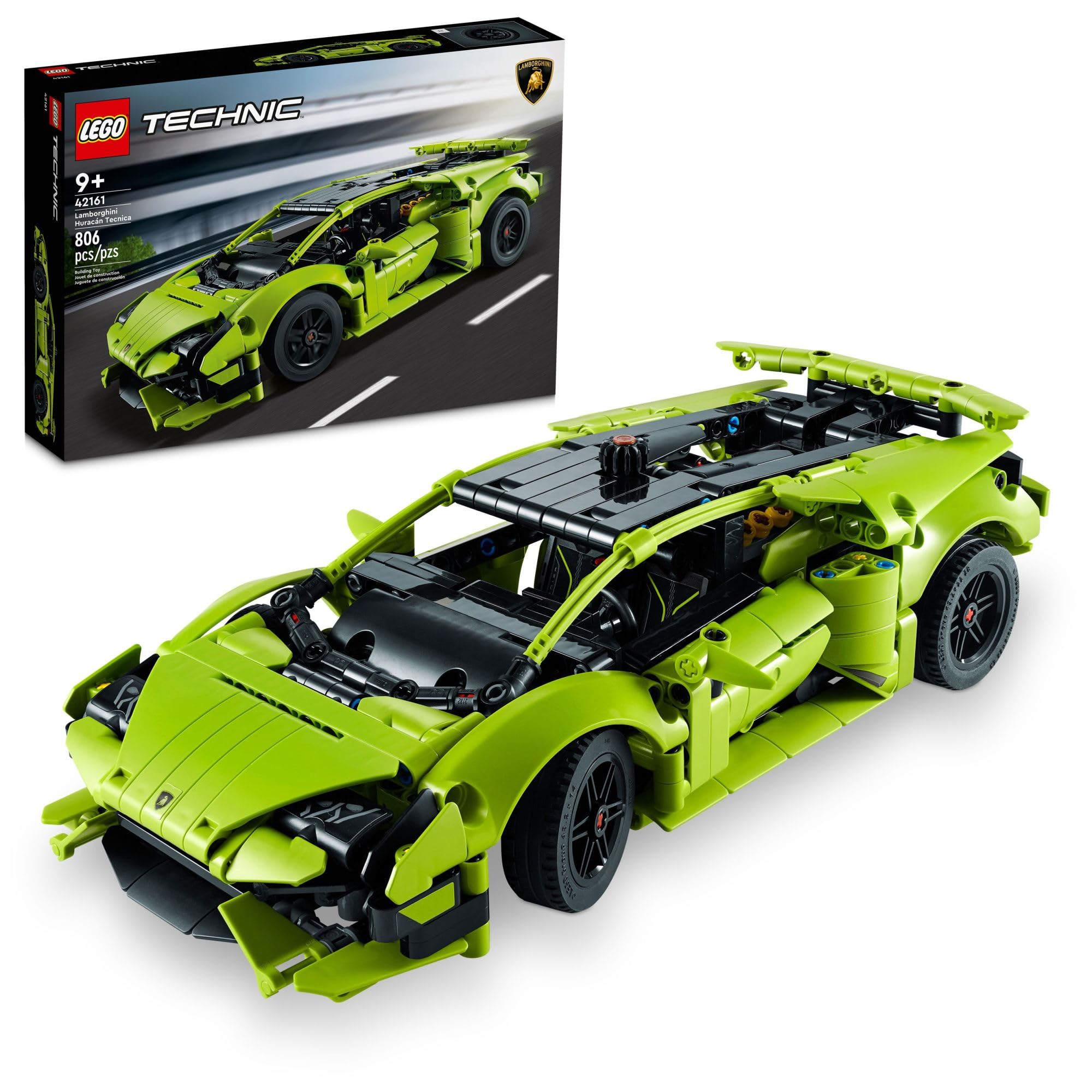 LEGO Technic Lamborghini Hurac n Tecnica 42161 Advanced Sports Car Toy Building Kit $40 Free Shipping