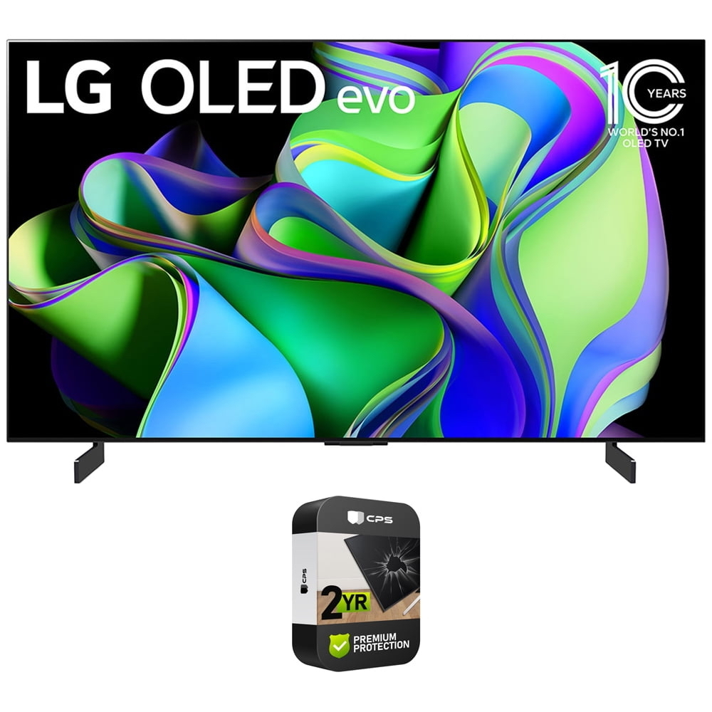 LG OLED65C3PUA OLED evo C3 65 Inch HDR 4K Smart OLED TV 2023 Model Bundle with 2 YR CPS Enhanced Protection Pack - $1391