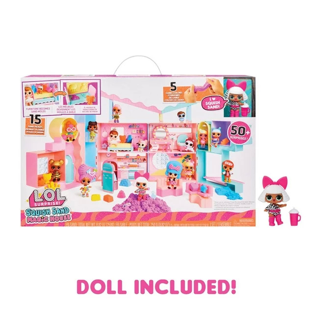 L.O.L. Surprise Squish Sand Magic House Playset w/ Doll 50 Surprises $21.51 Free S H w/ Walmart or $35