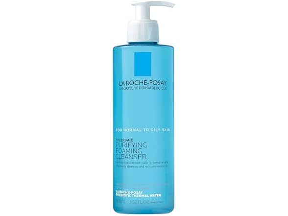 La Roche-Posay Skincare 13.52-Oz Foaming Facial Cleanser $12.99, 3.38-Oz Double Repair Moisturizer $17.99 More Free Ship