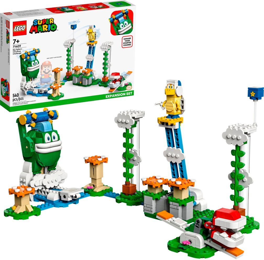 Lego Super Mario 105-Piece Ice Mario Suit and Frozen World Expansion Set Big $14, 540-Piece Spike s Cloudtop Challenge E