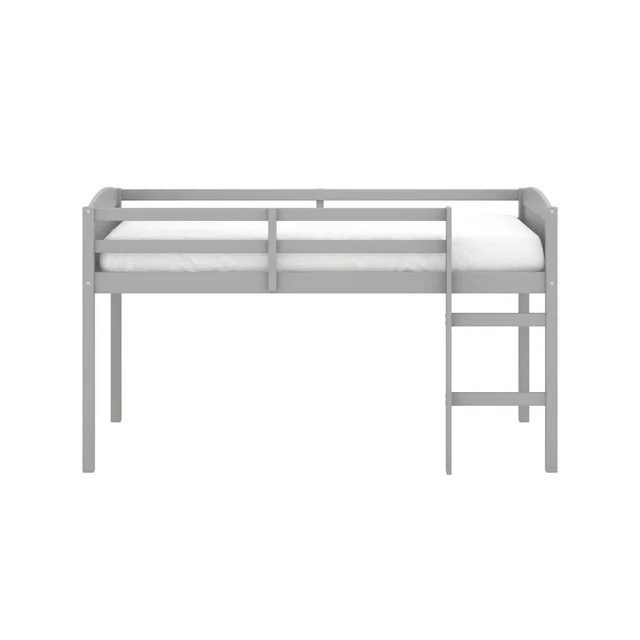 Living Essentials by Hillsdale Alexis Wood Arch Twin Jr. Loft Bed, Gray $115
