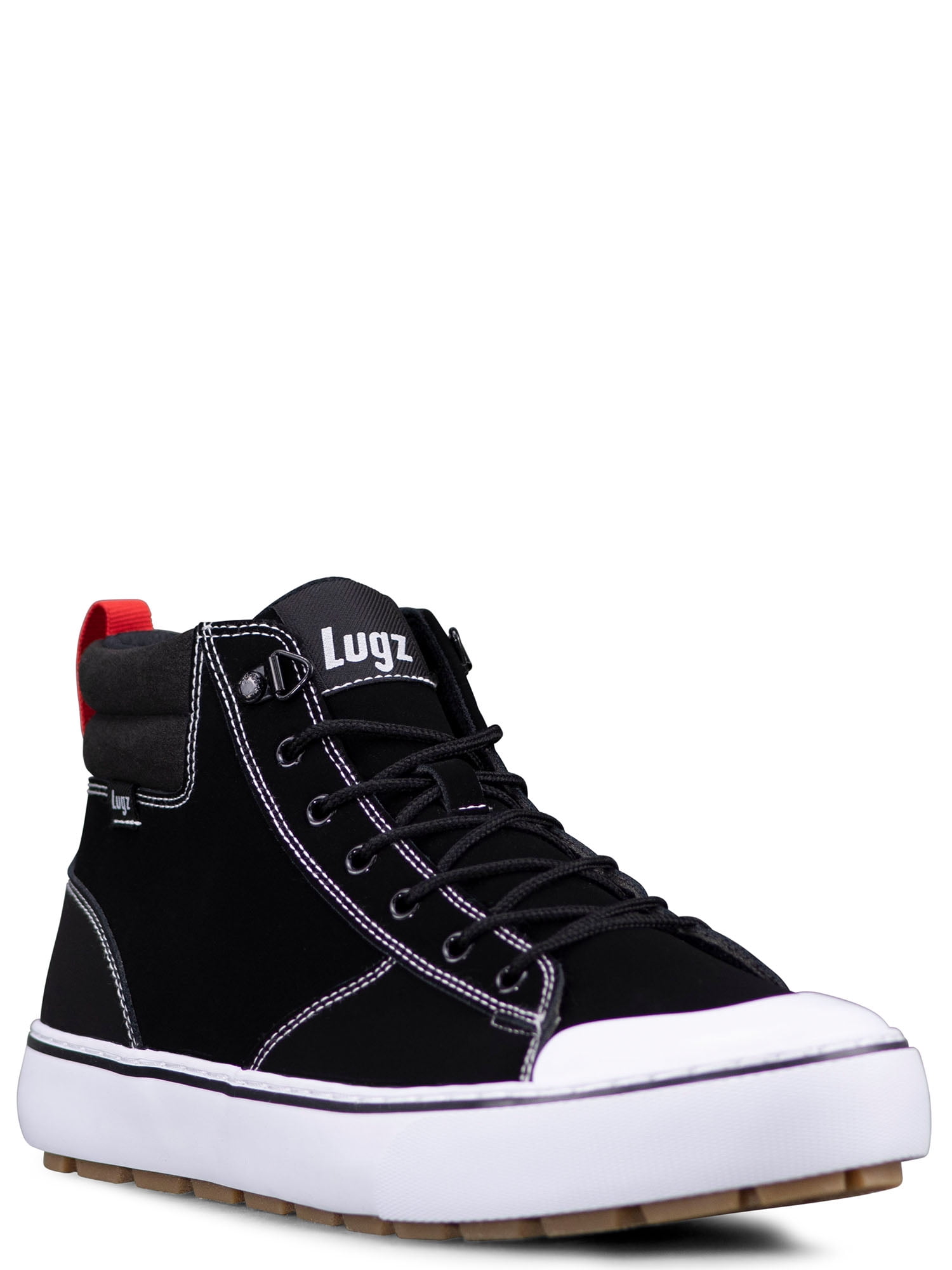 Lugz Mens Harrison Hi Chukka Sneaker Black Synthetic Nubuck/White $14.99 Free S H w/ Walmart or $35