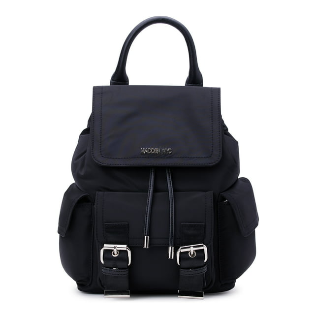 Madden NYC Womens Buckle Flap Backpack Black $12, Crystal Micro Dome Backpack $11, Mini Backpack $12 Free S H w/ Walmart