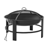 Mainstays 28 Round Wood Burning Fire Pit, Steel Frame $29.98 Free S H w/ Walmart or $35