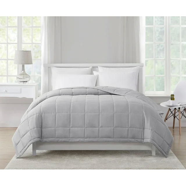 Mainstays Solid King Down Alternative Blanket Silver $19.96 Free S H w/ Walmart or $35