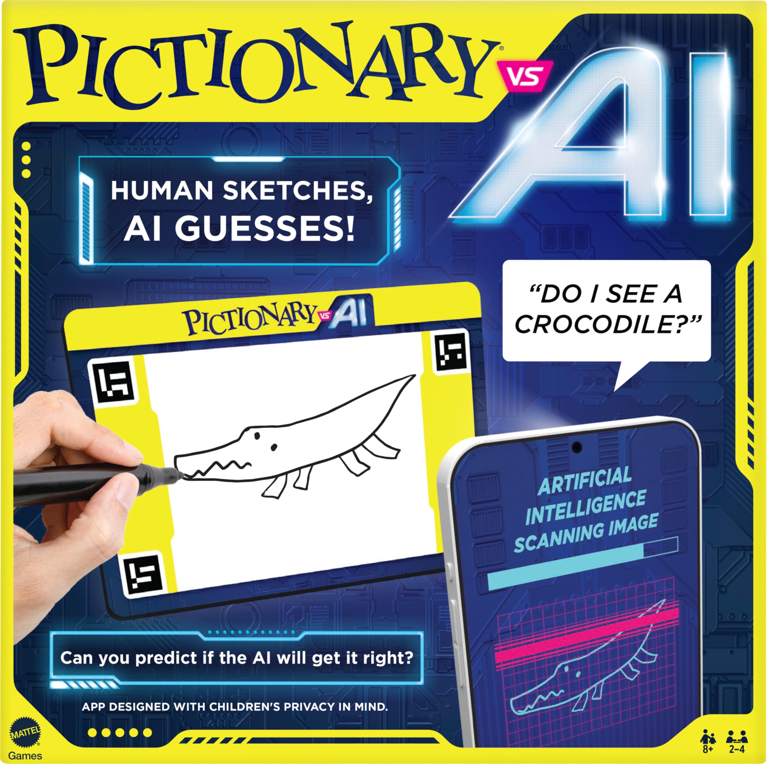 Mattel Games Pictionary Vs. AI Family Board Game $6.84 Free Shipping w/ Prime or on $35