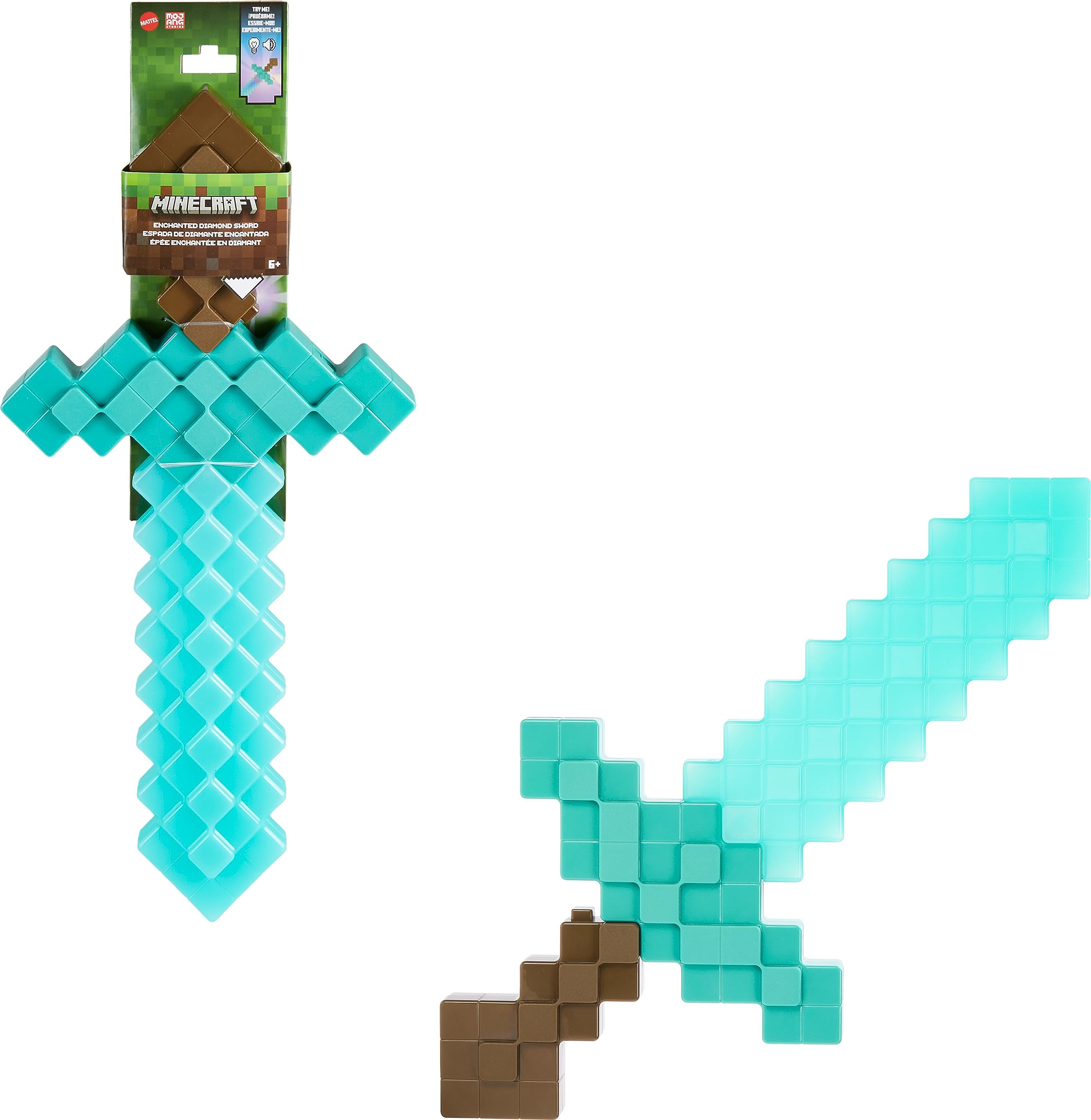 Mattel Minecraft Enchanted Diamond Toy Sword w/ Lights Sounds $13 Free Shipping w/ Prime or on $35