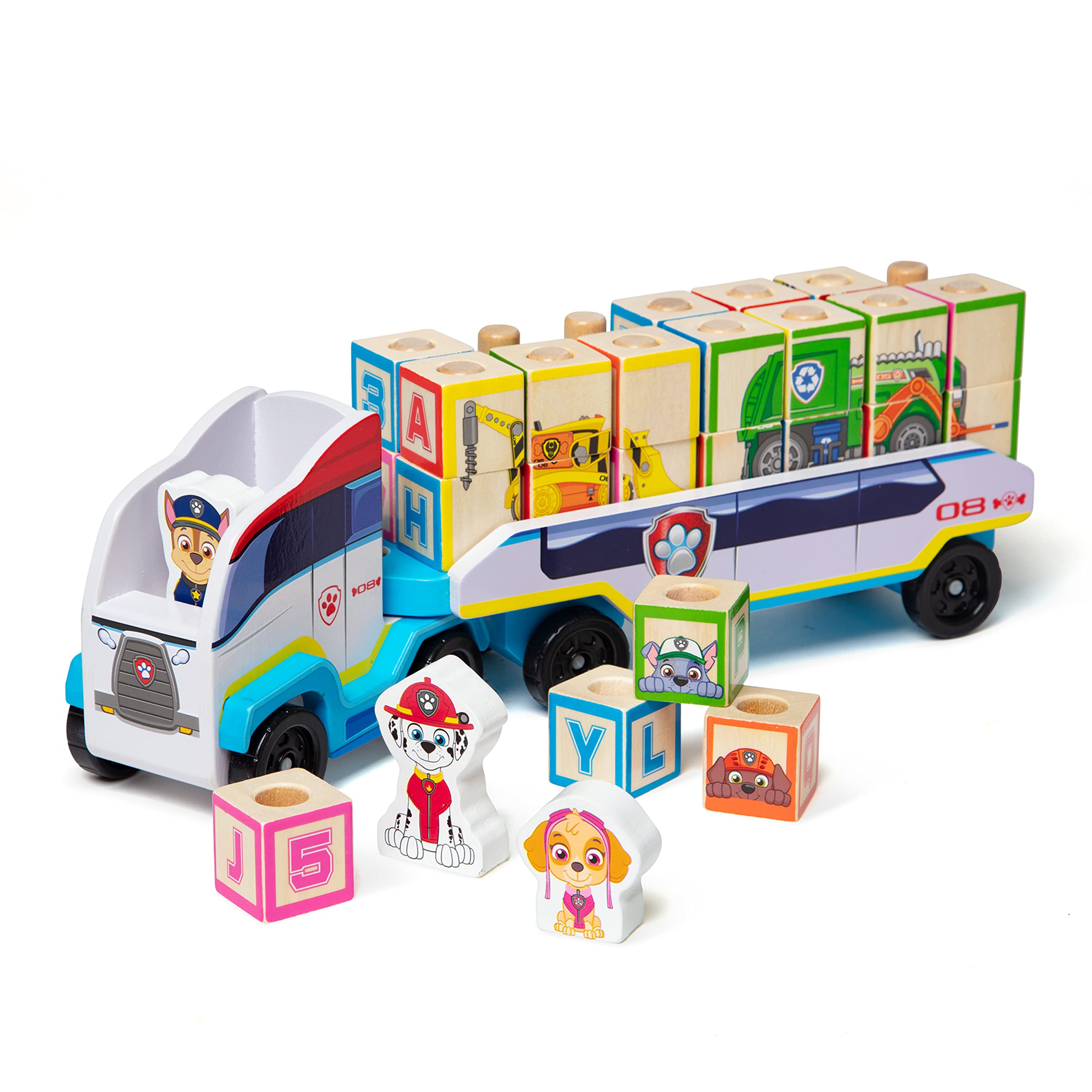 Melissa Doug PAW Patrol Wooden ABC Block Truck $12.11 Free Shipping w/ Prime or on $35