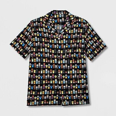 Mens Disney 100 Unified Characters Woven Button-Up Shirt eBay $14.94